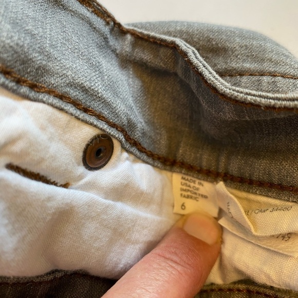 Eileen Fisher grey cropped jeans - Picture 5 of 6